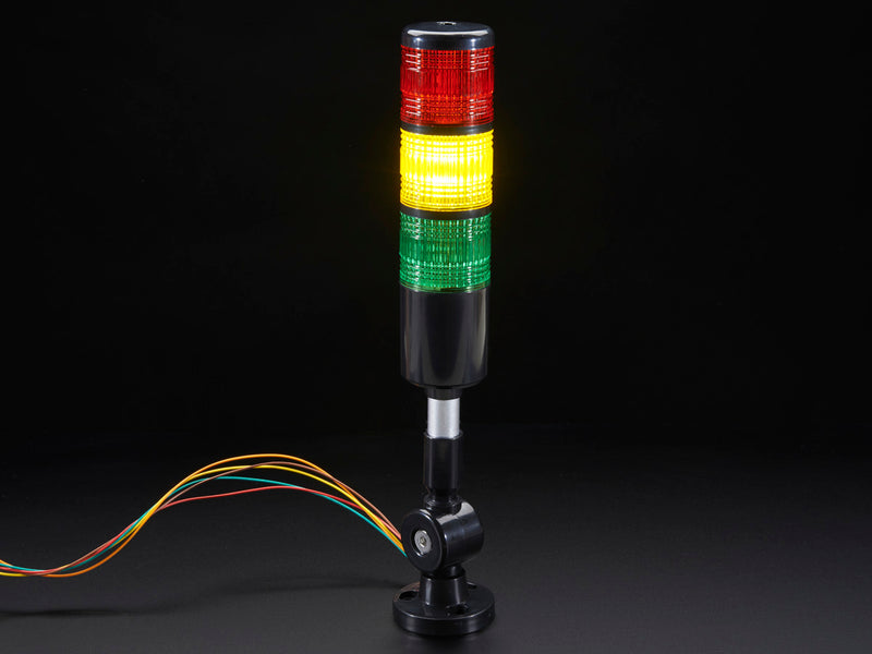 Tower Light - Red Yellow Green Alert Light with Buzzer - 12VDC