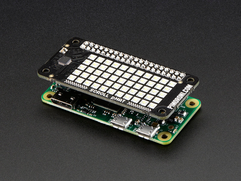 Pimoroni Scroll pHAT - 11x5 LED Matrix for Raspberry Pi Zero