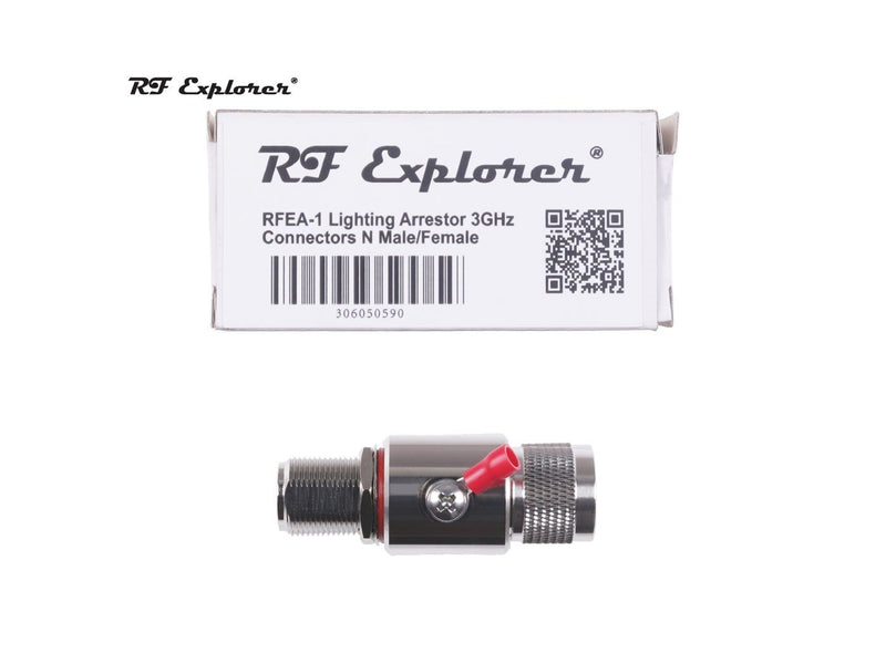 RF Explorer RFEA-1 External Lightning Arrestor; 3GHz; N Male/Female Connector