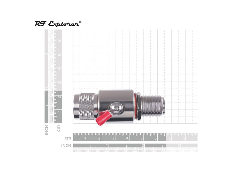 RF Explorer RFEA-1 External Lightning Arrestor; 3GHz; N Male/Female Connector