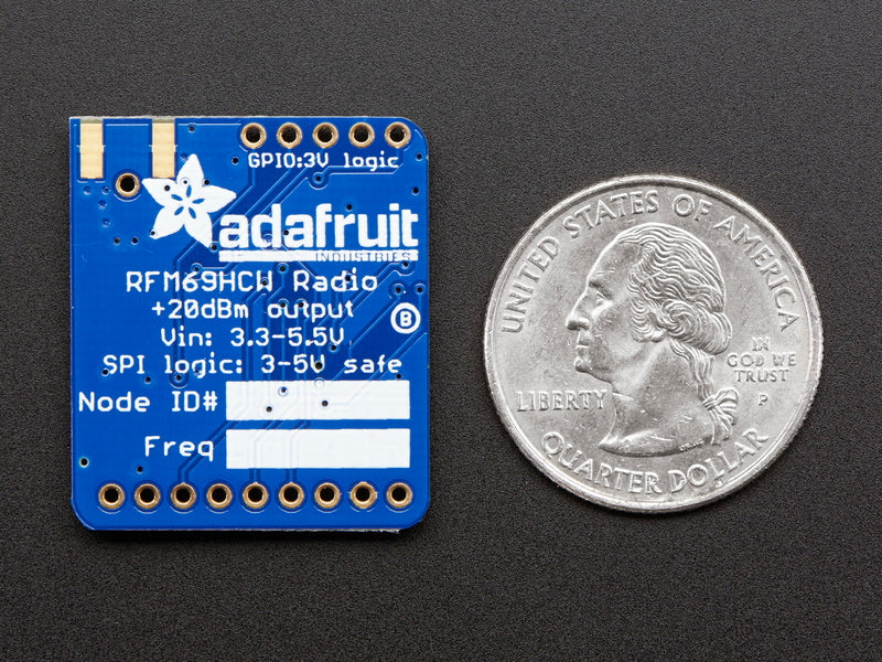 Adafruit RFM69HCW Transceiver Radio Breakout - 868 or 915 MHz