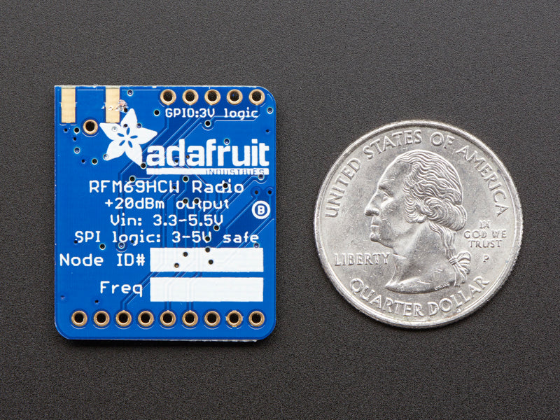 Adafruit RFM69HCW Transceiver Radio Breakout - 433 MHz