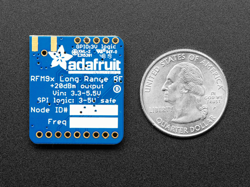 Adafruit RFM95W LoRa Radio Transceiver Breakout - 868 or 915 MHz