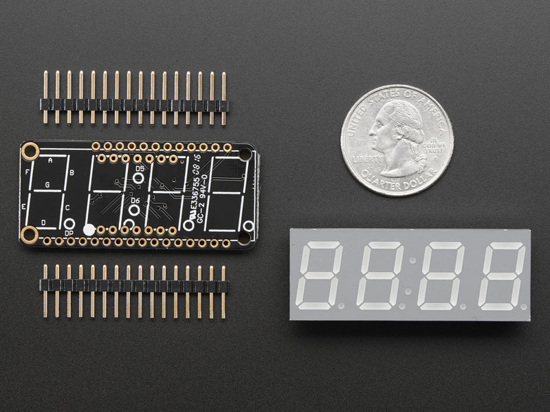 Adafruit 0.56\" 4-Digit 7-Segment FeatherWing Display - Green
