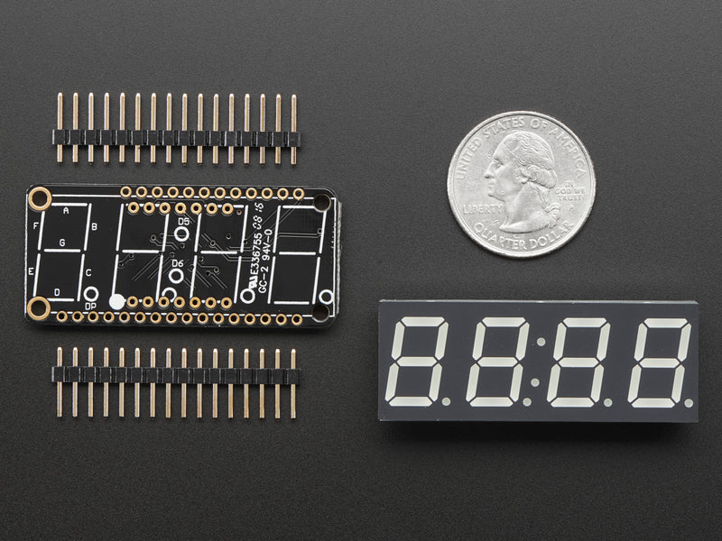 Adafruit 0.56\" 4-Digit 7-Segment FeatherWing Display - Red