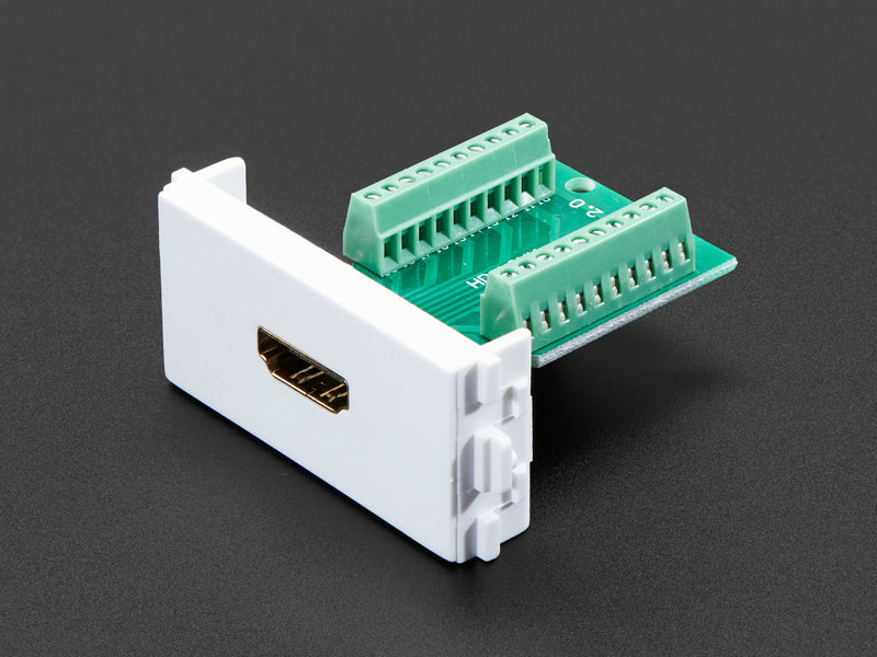 Panel Mount HDMI Socket to Terminal Block Breakout