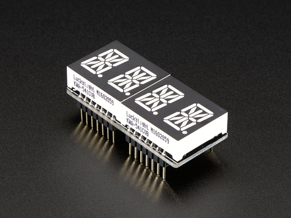 Adafruit 0.54\" Quad Alphanumeric FeatherWing Display - Blue