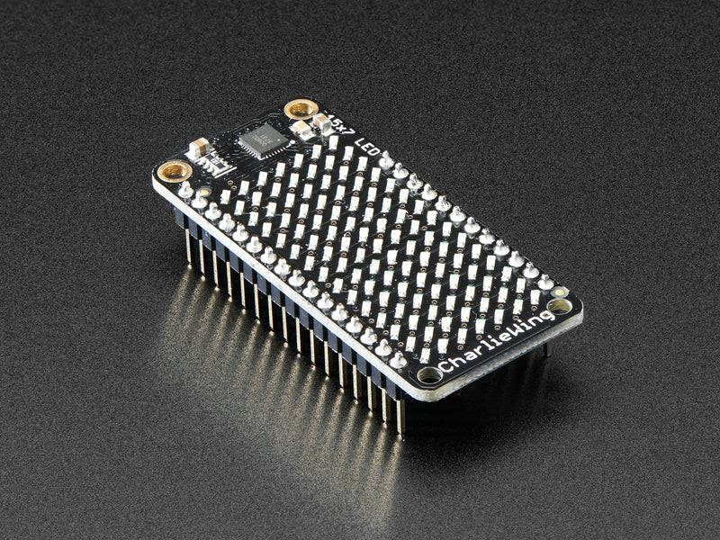 Adafruit 15x7 CharliePlex LED Matrix Display FeatherWing - Blue
