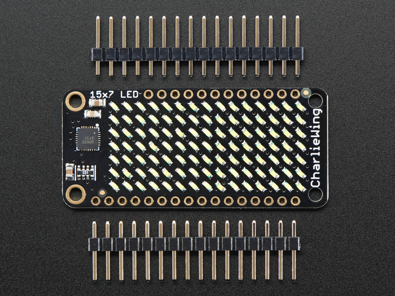 Adafruit 15x7 CharliePlex LED Matrix FeatherWing - Cool White