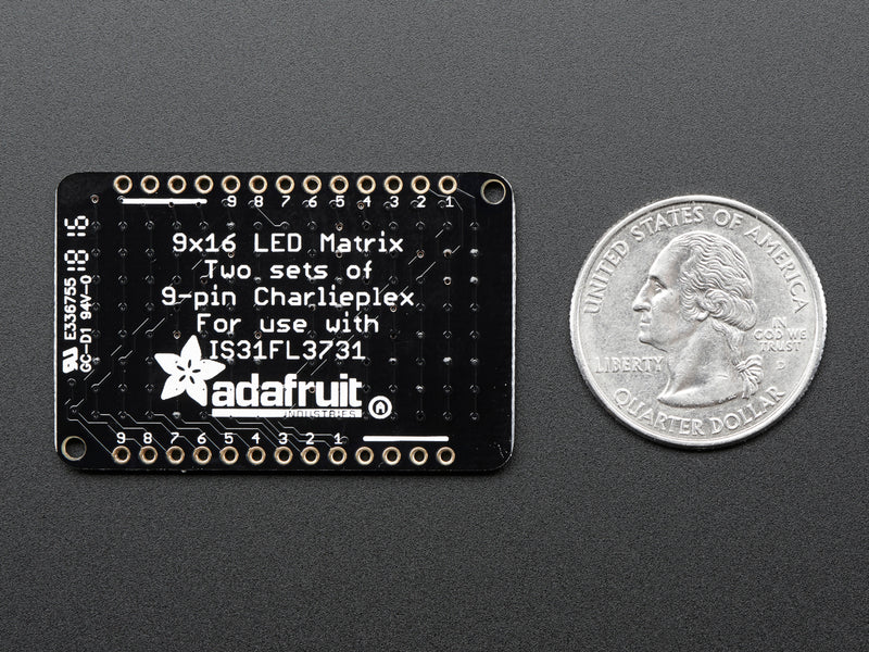 LED Charlieplexed Matrix - 9x16 LEDs - Warm White