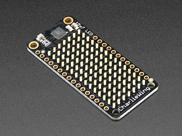 Adafruit 15x7 CharliePlex LED Matrix FeatherWing - Warm White