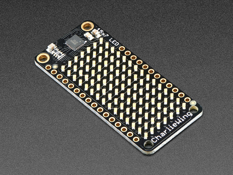 Adafruit 15x7 CharliePlex LED Matrix FeatherWing - Warm White
