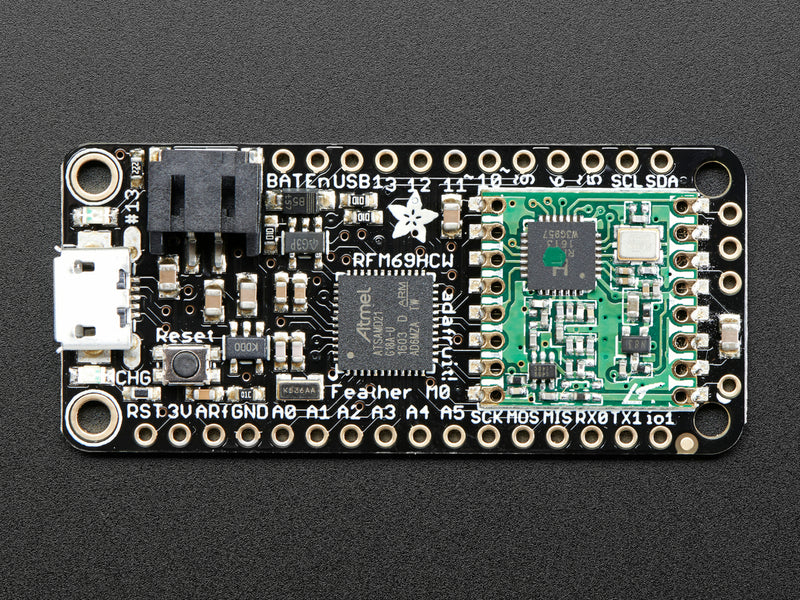 Adafruit Feather M0 RFM69HCW Packet Radio - 868 or 915 MHz