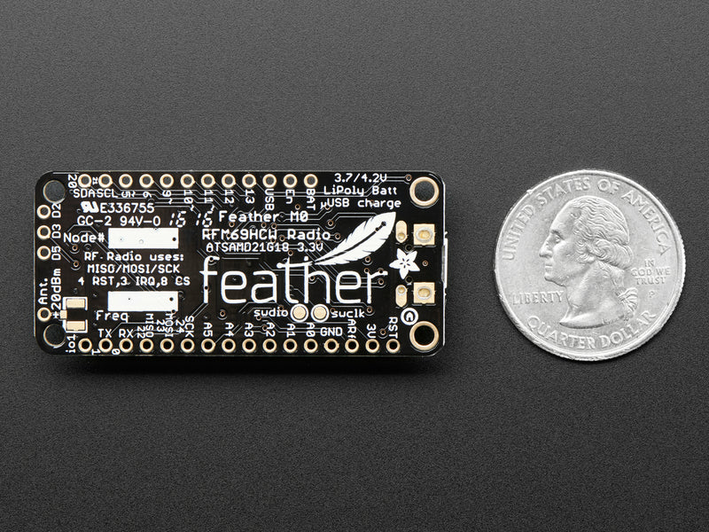 Adafruit Feather M0 RFM69HCW Packet Radio - 433MHz