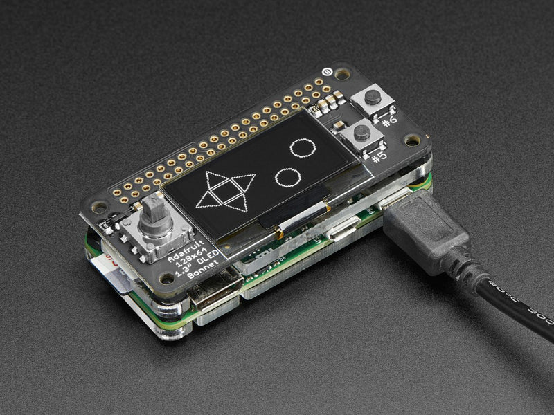 OLED Bonnet Pack for Raspberry Pi Zero - Includes Pi Zero W - Buy - Pakronics®- STEM Educational kit supplier Australia- coding - robotics