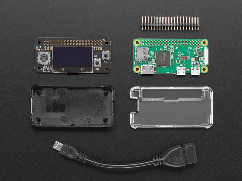 OLED Bonnet Pack for Raspberry Pi Zero - Includes Pi Zero W - Buy - Pakronics®- STEM Educational kit supplier Australia- coding - robotics