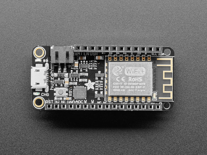 Assembled Feather HUZZAH w/ ESP8266 WiFi With Stacking Headers