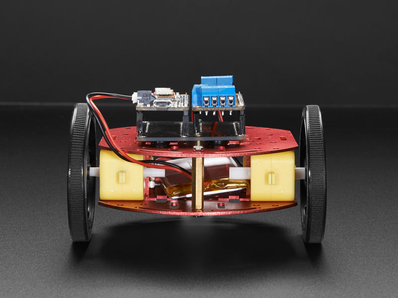 Mini Round Robot Chassis Kit - 2WD with DC Motors