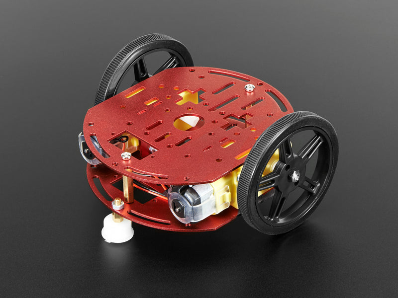 Mini Round Robot Chassis Kit - 2WD with DC Motors