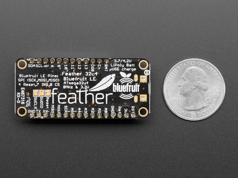 Adafruit Feather 32u4 Bluefruit LE with Stacking Headers