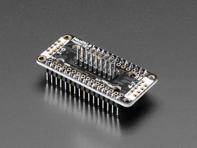 Adafruit NeoPXL8 FeatherWing for Feather M0 - 8 x DMA NeoPixels!