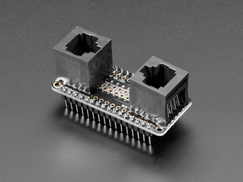 Adafruit NeoPXL8 FeatherWing for Feather M0 - 8 x DMA NeoPixels!