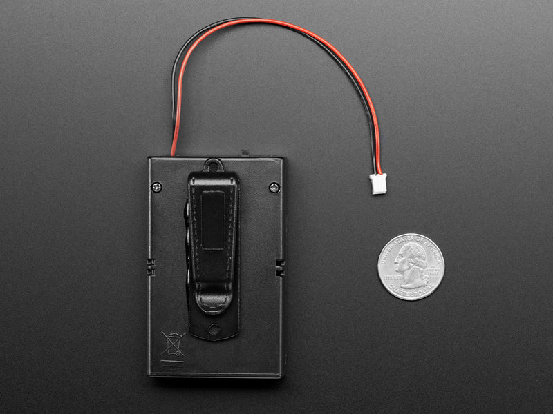 3 x AA Battery Holder with On/Off Switch, JST, and Belt Clip