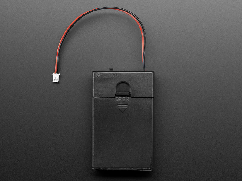 3 x AA Battery Holder with On/Off Switch, JST, and Belt Clip