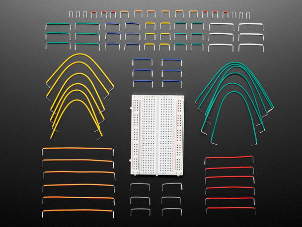 Half Size Breadboard + 78 Piece 22AWG Jumper Wire Bundle