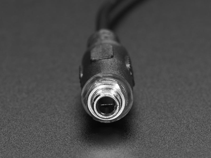 Panel Mount Stereo Audio Extension Cable - 1/8\" / 3.5mm