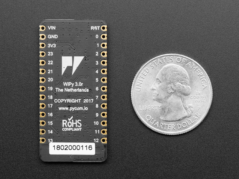 Pycom WiPy 3.0 - No Headers Attached