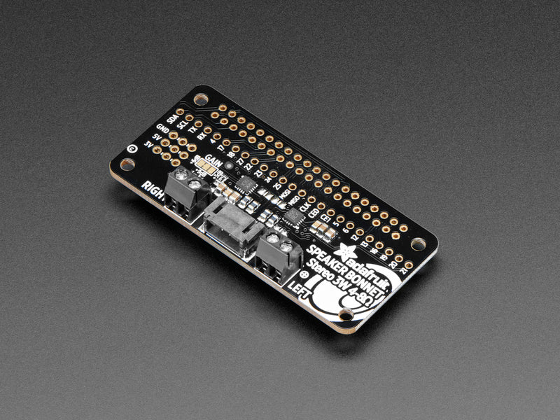 Adafruit I2S 3W Stereo Speaker Bonnet for Raspberry Pi