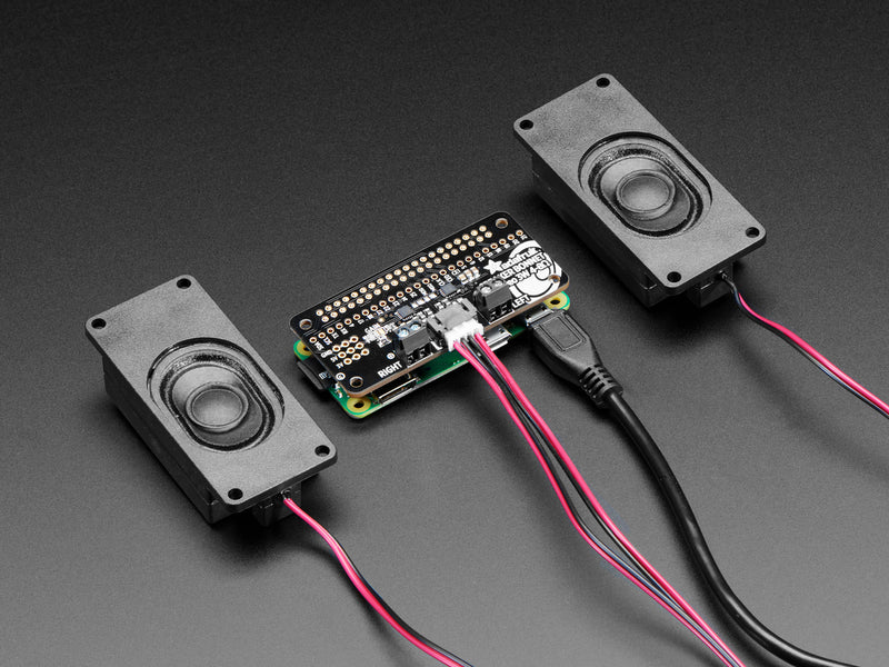 Adafruit I2S 3W Stereo Speaker Bonnet for Raspberry Pi