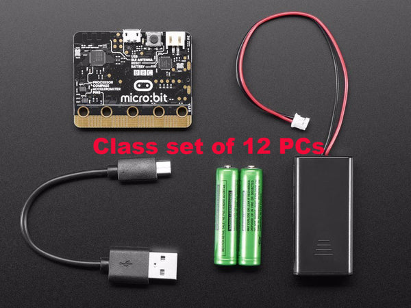 Micro:bit (Aka microbit) starter pack class set of 12 - Buy - Pakronics®- STEM Educational kit supplier Australia- coding - robotics