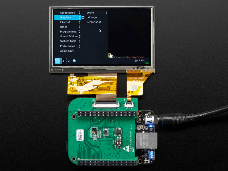 4.3\" LCD Capacitive Touchscreen Display Cape for BeagleBone