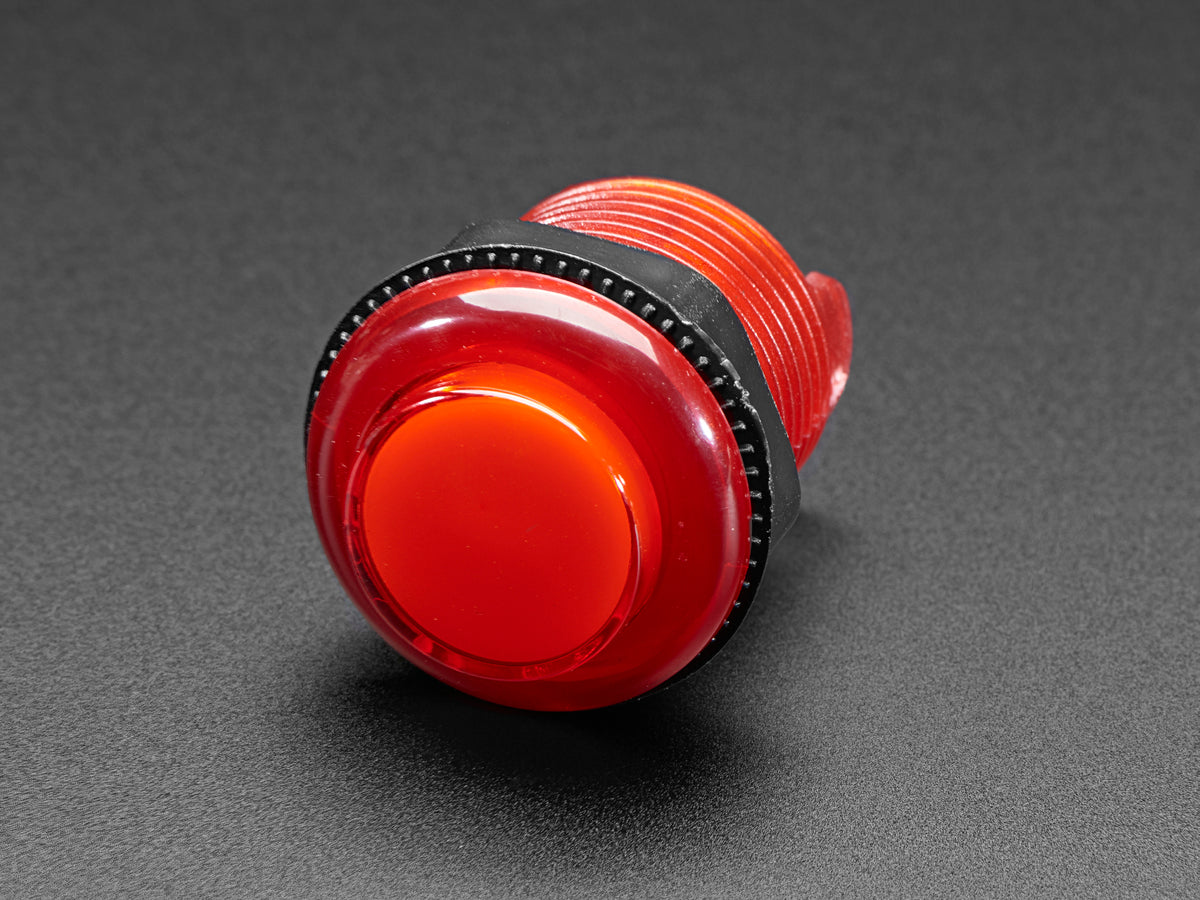 Buy Arcade Button with LED - 30mm Translucent Red ADA3489 Adafruit