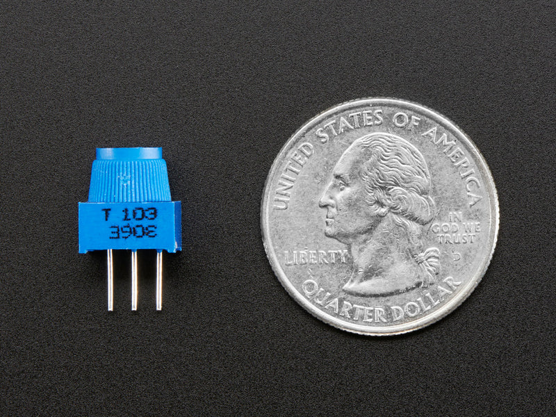 Breadboard trim potentiometer