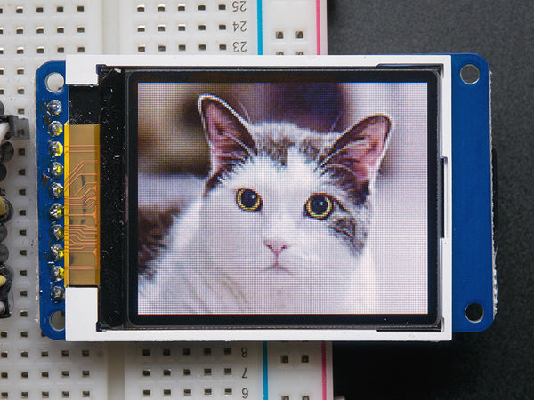 1.8\" Color TFT LCD display with MicroSD Card Breakout