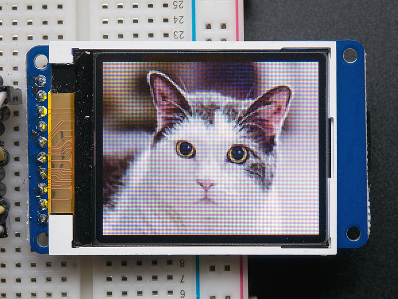 1.8\" Color TFT LCD display with MicroSD Card Breakout