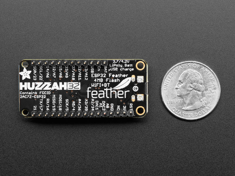 Adafruit HUZZAH32 – ESP32 Feather Board (pre-soldered)