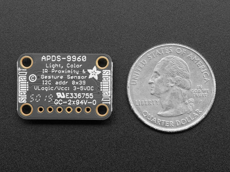 Adafruit APDS9960 Proximity, Light, RGB, and Gesture Sensor