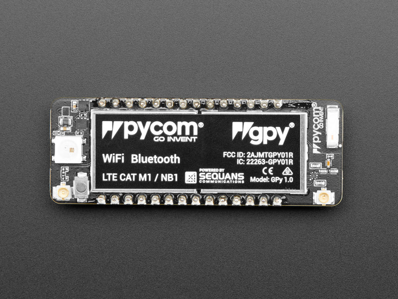 Pycom GPy - WiFi, Bluetooth LE and LTE-M