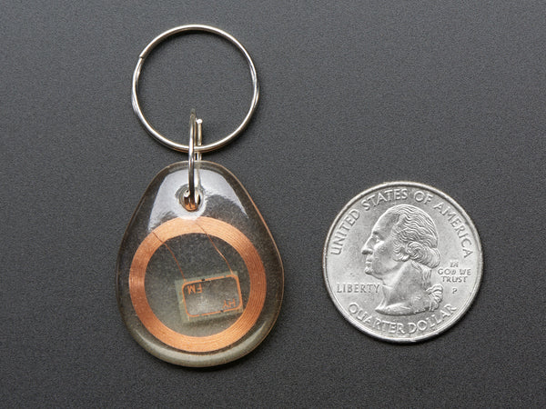 13.56MHz RFID/NFC Clear Keychain Fob - Classic 1K