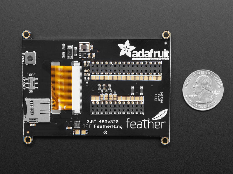 Adafruit TFT FeatherWing - 3.5\" 480x320 Touchscreen for Feathers