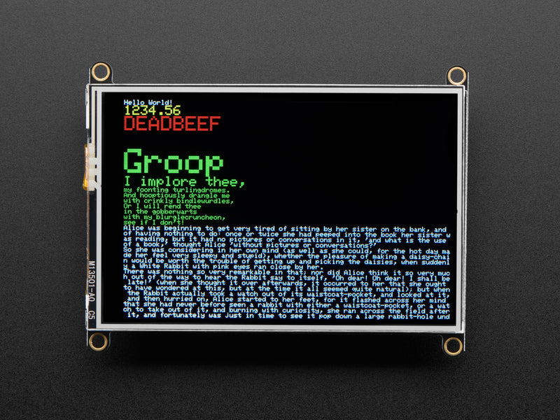 Adafruit TFT FeatherWing - 3.5\" 480x320 Touchscreen for Feathers