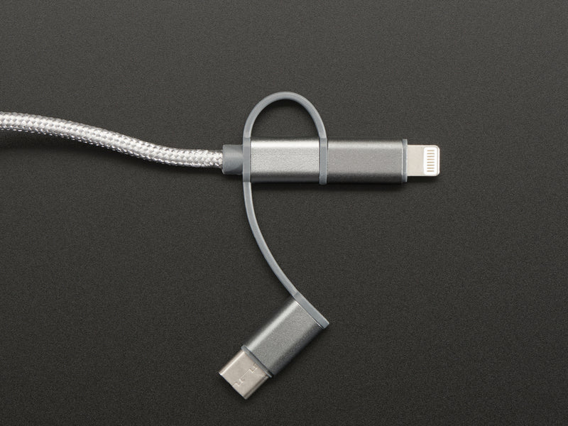 USB 3-in-1 Sync and Charge Cable - Micro B / Type-C / Lightning