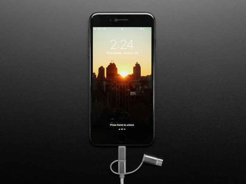 USB 3-in-1 Sync and Charge Cable - Micro B / Type-C / Lightning