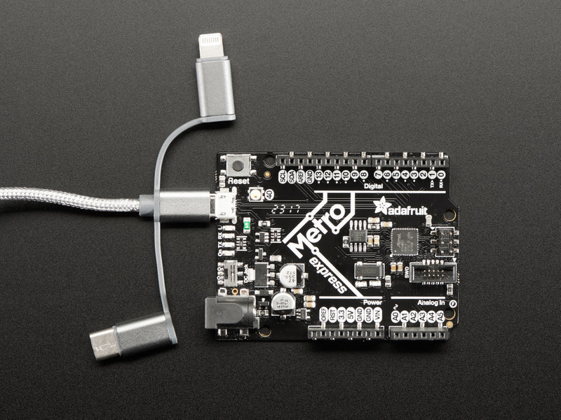 USB 3-in-1 Sync and Charge Cable - Micro B / Type-C / Lightning