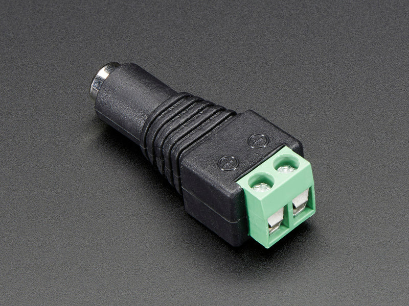 Female DC Power adapter - 2.1mm jack to screw terminal block