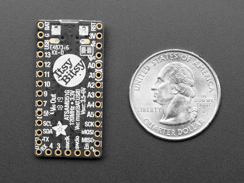 Adafruit ItsyBitsy M4 Express featuring ATSAMD51